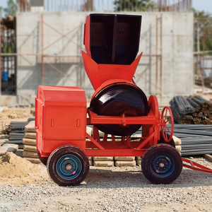 Mezcladora de Concreto de Alta Resistencia, Mezcladora de Cemento Portátil con Tambor de Alto Rendimiento para Aplicaciones en Obras de Construcción - Product Image 1