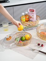 Plateau à fruits en plastique transparent écologique de luxe léger, boîte à bonbons pour fête, boîte à noix, plateau à fruits secs avec couvercle
