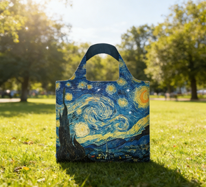 ถุงช้อปปิ้งโพลีเอสเตอร์รีไซเคิลคุณภาพสูง พับได้ ลายสัตว์ หูหิ้วยาว SOMA SMTB-2235 ขนาดใหญ่ - Product Image 3