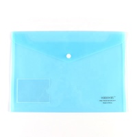 Porte-documents personnalisé en PP format A4, étui à crayons avec bouton Sengtor ST-0034 compostable