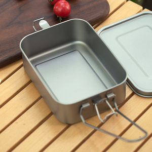 Lonchera Portátil de Titanio Puro para Acampar, Hacer Picnic y Viajar al Aire Libre, Utensilios de Cocina y Lonchera en Uno - Product Image 4