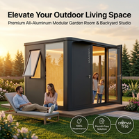 Cocovia – Cabine de jardin modulaire 100 pieds carrés, bureau extérieur moderne en aluminium, studio préfabriqué DIY pour les marchés UE et US
