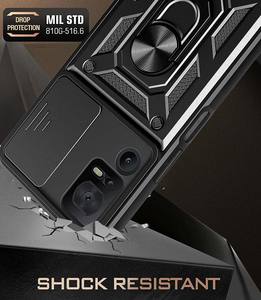 Vente chaude Armure Béquille Anneau Titulaire Voiture Montage Noir Camshield Téléphone Cas pour <span class=keywords><strong>TCL</strong></span> <span class=keywords><strong>40SE</strong></span> - Product Image 3