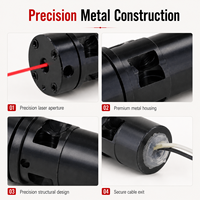 Module laser à ligne horizontale rouge ZhonNa 660nm 150mW, tête métallique, DC2.3-5V, pour le travail du bois, la découpe, l'alignement, le positionnement