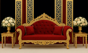 Decoración de escenario para bodas en Madrid, decoración de escenario para bodas asiáticas, escenario para bodas grandiosas, sofá para bodas en venta en Australia - Product Image 2
