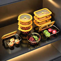 Bols en verre borosilicate avec couvercles en silicone, compatibles micro-ondes, qualité alimentaire, personnalisables, pour usage domestique, vente en gros