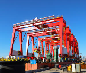 RMG 50 Ton Port kontainer Gantry Crane tugas berat industri derek harga pabrik CE bersertifikat - Product Image 4