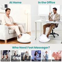 Masseur électrique vibrant Shiatsu pour les pieds et les jambes avec chauffage, approuvé CE, avec sac à air comprimé
