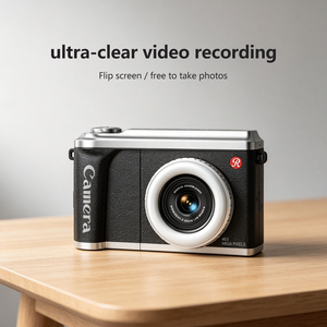 Appareil photo pour enfants, neuf, écran IPS 2,4 pouces, double objectif CCD, coque rabattable, 1080p 720p 48MP, enregistrement de vlog, appareil photo rétro - Product Image 4