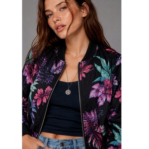 Veste florale pour femme de qualité export, élégante, à manches longues, décontractée, pour l'hiver, disponible à un prix raisonnable - Product Image 1
