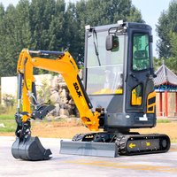 Mini-excavatrice SDJK 2 tonnes, moteur Kubota, EPA EURO5, excavatrice sur chenilles, mini-excavatrice 1 tonne, 3,5 tonnes pour utilisation agricole