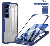 Coque de Téléphone Intégrée Coque-Film pour Infinix Hot 60 Pro Plus 4G, Étui de Protection Antichoc à Couverture Complète pour la Série Infinix