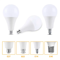 Skd Luz de alta potencia E27 B22 Base 5W 9W 12V 15W Bombilla Led T Piezas de materia prima Bombillas LED A SKD A60,