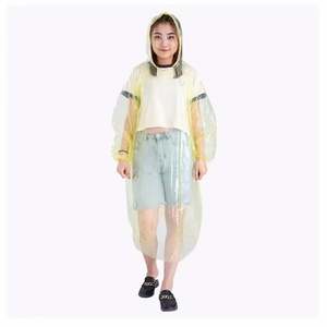 Unisex <span class=keywords><strong>Set</strong></span> di impermeabili monouso per adulti bambini Poncho con Logo decorazione XL formato ispessita <span class=keywords><strong>pioggia</strong></span> di plastica alla deriva - Product Image 5