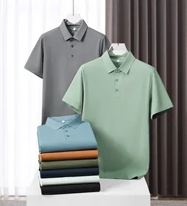 Golf Kleding Geborduurd Bedrukt Custom Design Effen Wit Zwart Katoen Polyester Fit Blanco Heren Golf Polo T Shirts