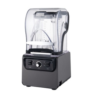 Licuadora Comercial para Cocina, Trituradora de Hielo de Alta Resistencia con Cubierta Insonorizante, Mezcladora de Alimentos de Bajo Ruido - Product Image 2