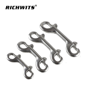 Nhà Máy Bán buôn gian lận phần cứng thép không gỉ 304 316 đôi đã kết thúc <span class=keywords><strong>Bolt</strong></span> kim loại <span class=keywords><strong>Snap</strong></span> <span class=keywords><strong>hook</strong></span> cho Dog Leash Móc chìa khóa - Product Image 4