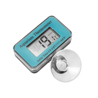 Thermomètre numérique pour aquarium - Jauge de température de l'eau avec écran LED et ventouse