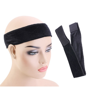 Yeni varış el yapımı kaymaz peruk kavrama kadife ayarlanabilir tespit elemanı peruk saç <span class=keywords><strong>band</strong></span>ı kafa <span class=keywords><strong>band</strong></span>ı TD-001 - Product Image 1