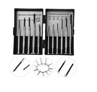 Juego de 11 Mini Destornilladores, Juego de Destornilladores Pequeños para Joyería, Relojes, iPhone, Juguetes, Computadoras, Gafas 011A