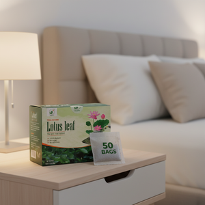 ชาสมุนไพรใบบัวบริสุทธิ์จากธรรมชาติ ช่วยผ่อนคลายยามค่ำคืน ชาเพื่อสุขภาพและสงบจิตใจ - Product Image 1