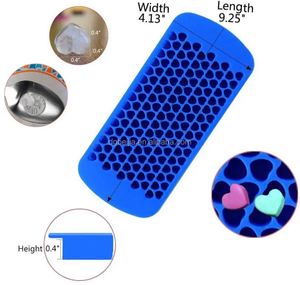 Heart-Shaped <b>Mini</b> BPA-Free Silicone Ice Cube Tray Easy Release & Durable for Perfect Homemade Whiskey Ice & Fruit Tools - Product Image 3