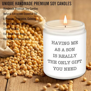 Regali per la mamma dal figlio, regali di compleanno per la festa della mamma, idea <span class=keywords><strong>regalo</strong></span> divertente con candela alla lavanda per mamma, madrina, madri bonus - Product Image 2