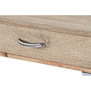 CONJUNTO DE CONSOLA DE MADERA DE MANGO DE 110X41.5X76 PULGADAS con 2 MESA LATERALES - Product Image 1
