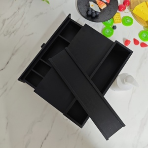 Bán Buôn Tùy Chỉnh Màu Đen Nước Hoa Chủ Trey <span class=keywords><strong>3</strong></span> <span class=keywords><strong>Tier</strong></span> Đồ Trang Sức Nước Hoa Tre Gỗ Nhà Lưu Trữ Kệ Hộp Với Ngăn Kéo Cho Nhà - Product Image 5