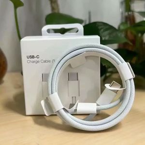 60W Fast Charging Dual <b>Type</b> <b>c</b> USB <b>C</b> <b>to</b> USB <b>C</b> Braided Nylon <b>Cable</b> for Phone 15 16 <b>Cable</b> Charger with Box - Product Image 2
