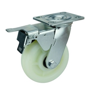 WBD Hot Sales 4 5 6 8 Zoll Hochleistungs-Schwenk räder aus weißem Kunststoff - Product Image 2