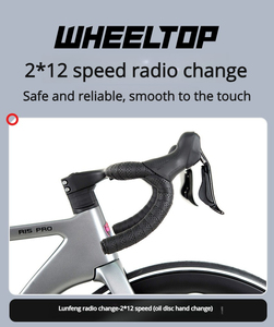 Bicicleta de Carretera <span class=keywords><strong>Ligera</strong></span> TWITTER R15 de Fibra de Carbono 700c, 24 Velocidades, Frenos de Disco Hidráulicos, Bicicleta de Carreras Cortavientos - Product Image 4