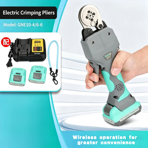 GNE10-4 Professional Grade Electric <b>Crimping</b> Pliers 12KN Lithium Ion Industrial Wire Front Entry High Carbon Steel Special - Product Image 5