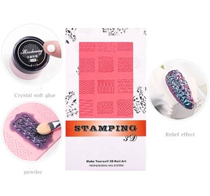 Nouvel arrivage de plaque de timbre <span class=keywords><strong>pour</strong></span> <span class=keywords><strong>ongles</strong></span> en <span class=keywords><strong>gel</strong></span> de cristal Kit de plaque de tampon <span class=keywords><strong>pour</strong></span> <span class=keywords><strong>ongles</strong></span> <span class=keywords><strong>modèle</strong></span> d'impression en silicone gaufré 3D - Product Image 4
