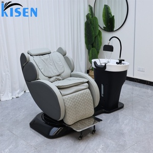 KISEN High Quality Salon <b>Rotating</b> Electric Shampoo <b>Chair</b> Hair Salon Beauty Barbershop Hair Washing Waterfall Shampoo <b>Chair</b> - Product Image 3