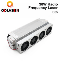 Tube laser CO2 RF QDLASER 30W DAVI 10.6/9.3/10.2um Tube laser CO2 métallique D35 pour machine de gravure et de marquage laser CO2