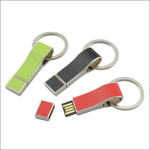 Wholesale Custom Logo Leather Keychain USB 2.0 Flash Drive Bulk Stock Stylish USB Memory Stick