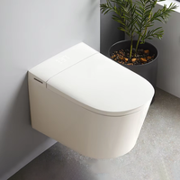Haute Qualité Flottant WC Commode Pied Capteur Flip Électrique Intelligent Bidet Toilette Cuvette Salle De Bains Mur Accroché Toilette Intelligente