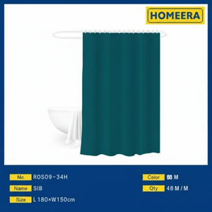 Elegant Modern 3D Printed Shower <b>Curtain</b> Durable Polyester Fabric <b>with</b> <b>Hook</b> Technology for Bathroom Decor - Product Image 1