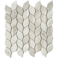 Parquet en mosaïque de marbre moderne pour murs intérieurs et villas – Design tendance