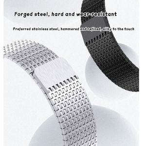 Nouvelle montre intelligente pour homme, bracelet en maille en <span class=keywords><strong>acier</strong></span> inoxydable magnétique en <span class=keywords><strong>titane</strong></span> de luxe, chaîne magnétique pour <span class=keywords><strong>Apple</strong></span> <span class=keywords><strong>Watch</strong></span> - Product Image 2