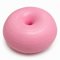 Ballon de yoga en PVC épaissi anti-éclatement, forme pomme 40 cm, design gonflable, surface antidérapante pour l'entraînement de Pilates et le renforcement du tronc