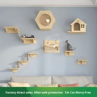 Étagères murales pour chat en bois Offres Spéciales Hamac pour chat et meubles à plateforme murale pour chat