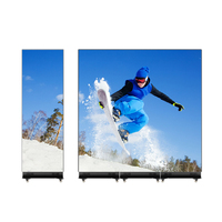 Affiches LED numériques pliables pour intérieur, mobiles, P1.8, P2, P2.5, signalisation numérique et écrans pour les foires d'activités