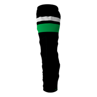 Pantalon de hockey sur glace noir haut de gamme personnalisé pour entreprise OEM ODM, impression par sublimation, pantalon de hockey à roulettes pour hommes adultes KM21