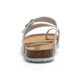 Sandales de plage d'été pour femmes, légères, antidérapantes, type Birkenstock, avec soutien de la voûte plantaire, mules sabots à boucle et sangle imprimée, claquettes en liège - Product Image 4