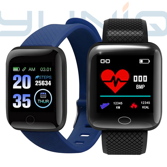 Yuniq T500 Plus Blood Pressure Sport Wristband Fitness D13 Smart Watch 116 Plus