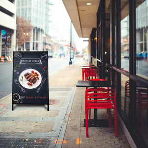 Retail Sturdy Weatherproof Double-Sided <strong>Iron</strong> for Flip Poster <strong>Stand</strong> 7 Days Shipping Free Design Sign <strong>Holder</strong> for Display - Product Image 5