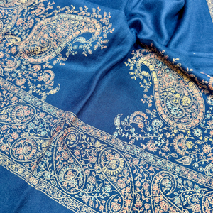 Elegant Hand Embroidered <b>Scarves</b> Stoles Custom Floral Luxury Fashion Accessory OEM ODM Factory Direct Supply - Product Image 6
