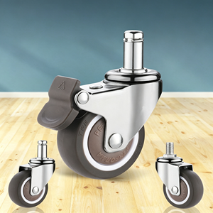 Ruedas para Muebles con Freno de Bloqueo de un Solo Paso, Antideslizantes, Posición Segura, Ruedas para Muebles de Alta Resistencia con Freno - Product Image 2